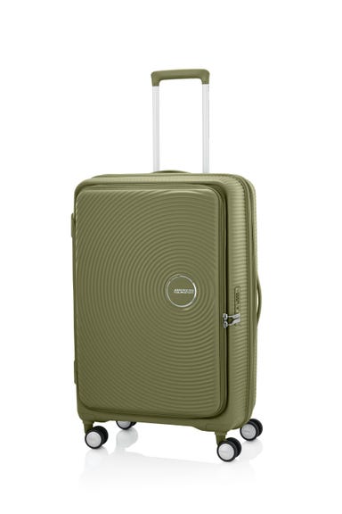 [8-10泊向けサイズ]AMERICAN TOURISTER CURIO スピナー75 エキスパンダブル 98L/拡張時114L ハードスーツケース カーキ