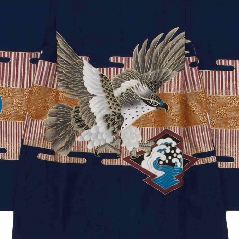 [レンタル] 七五三/節句 袴セット 5歳 男の子 鷹 縞模様の宅配レンタル - 2