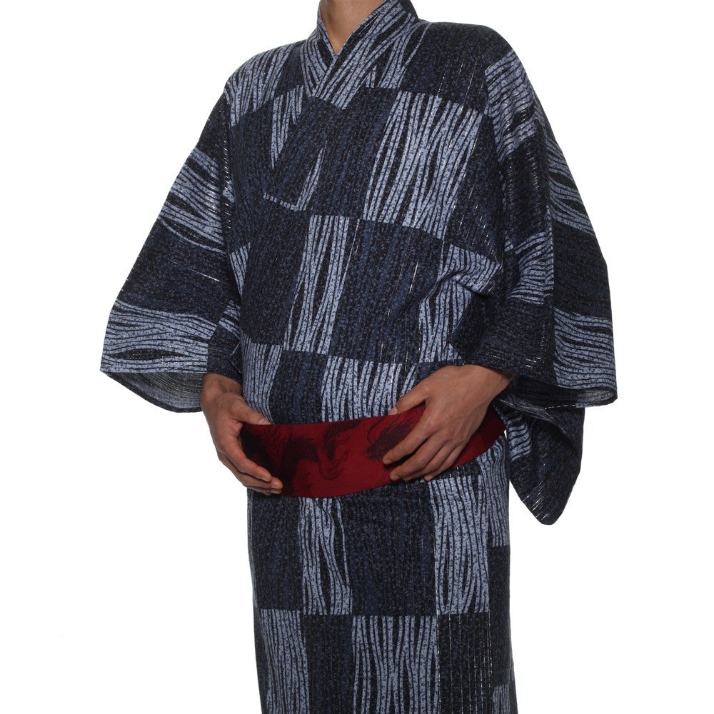 [レンタル] リョウコ・キクチ(R.KIKUCHI) メンズ浴衣 フルセット 市松 身長目安175cmの宅配レンタル - 4