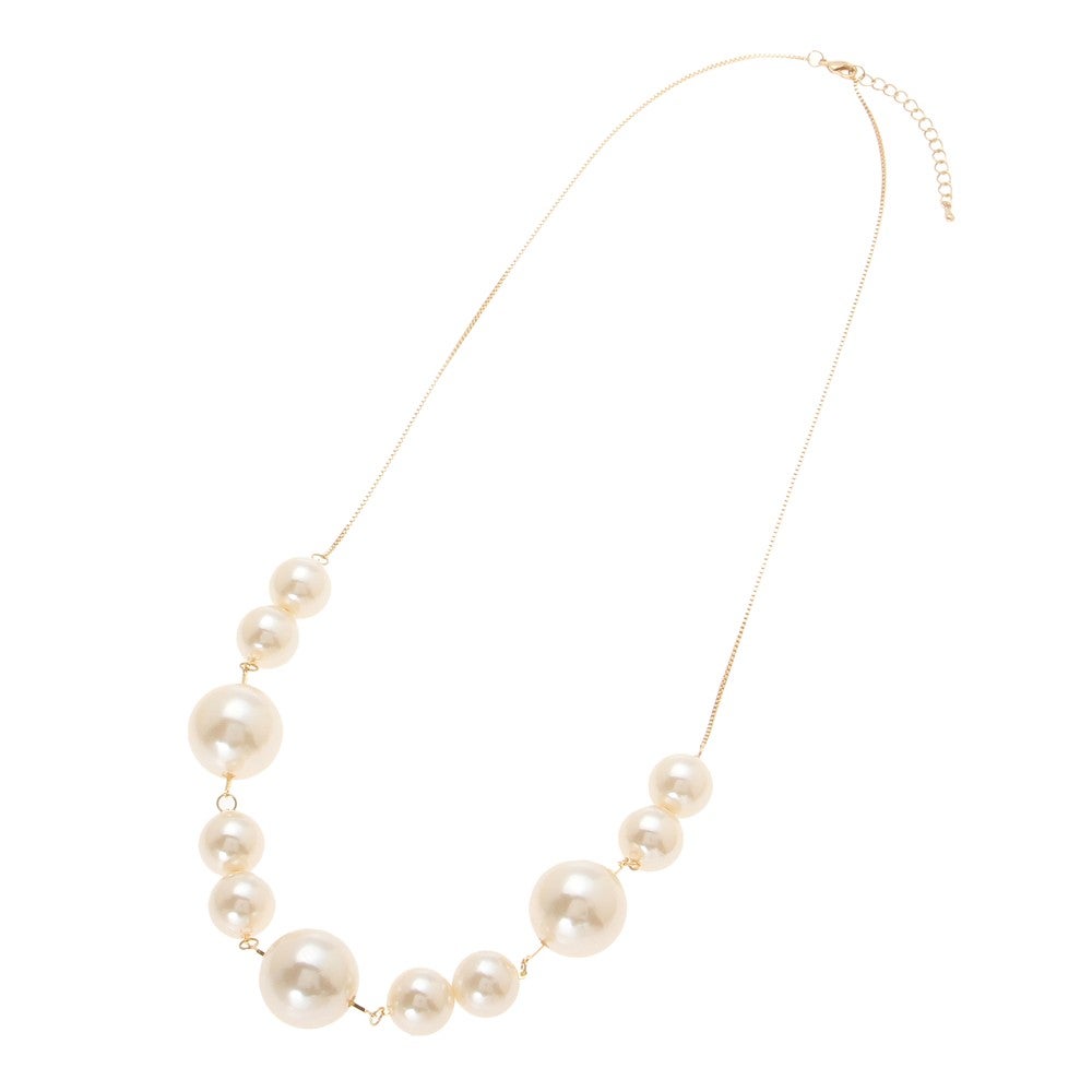 [レンタル] 大小パールネックレス ベネチアンチェーンの宅配レンタル - 9