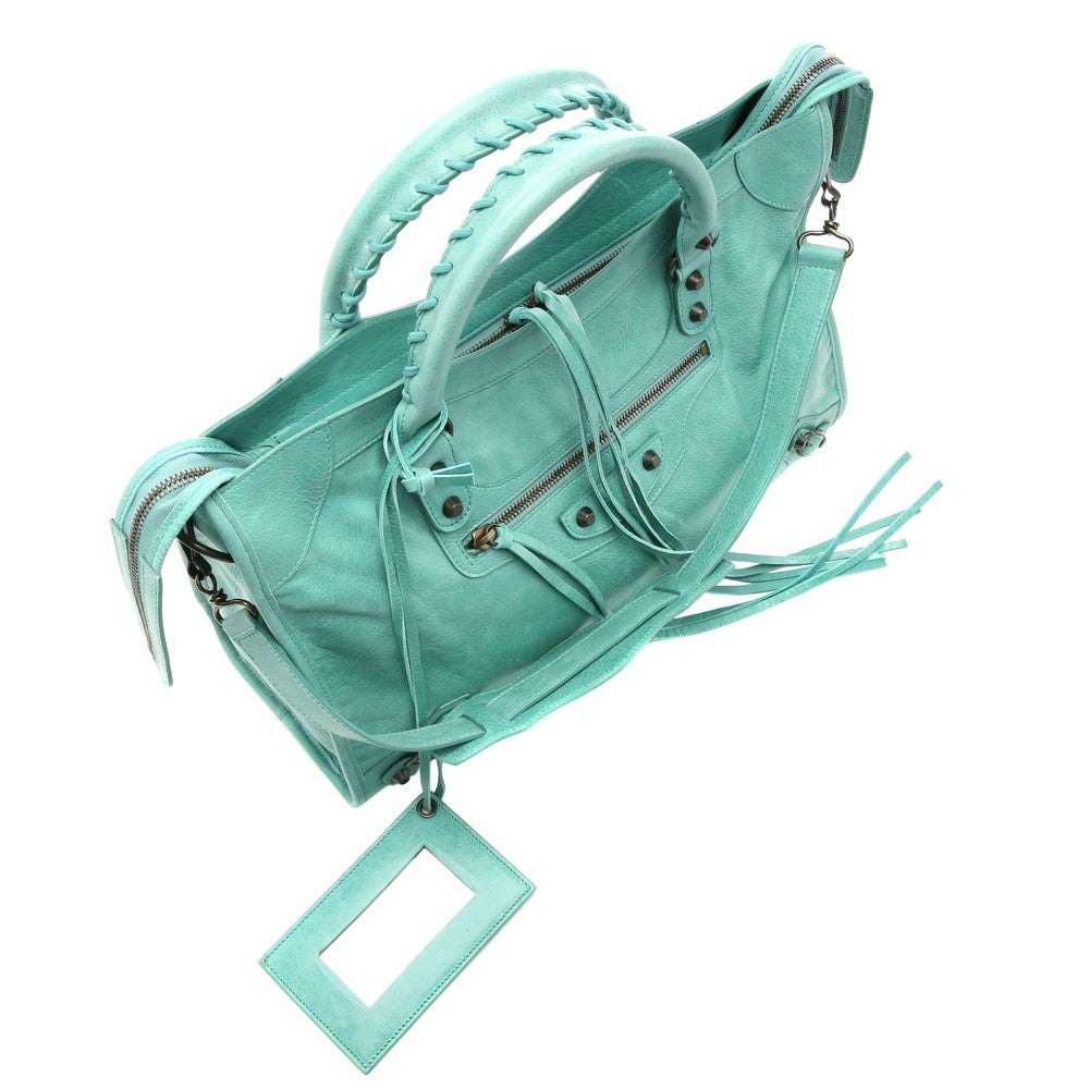 [レンタル] レディース バレンシアガ シティー レザー ハンドバッグ - 8