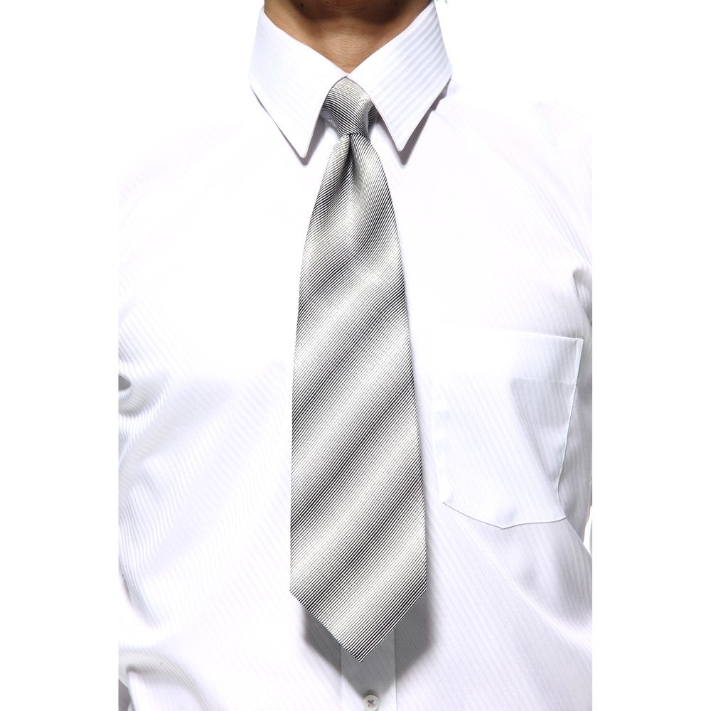 [レンタル] ジバンシー メンズネクタイ シルク グレー ストライプ柄の宅配レンタル - 4