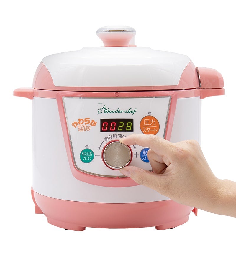 ワンダーシェフ 家庭用マイコン電気圧力鍋 3L「やわらかさん 普通食39レシピセット」OEDE30(F)