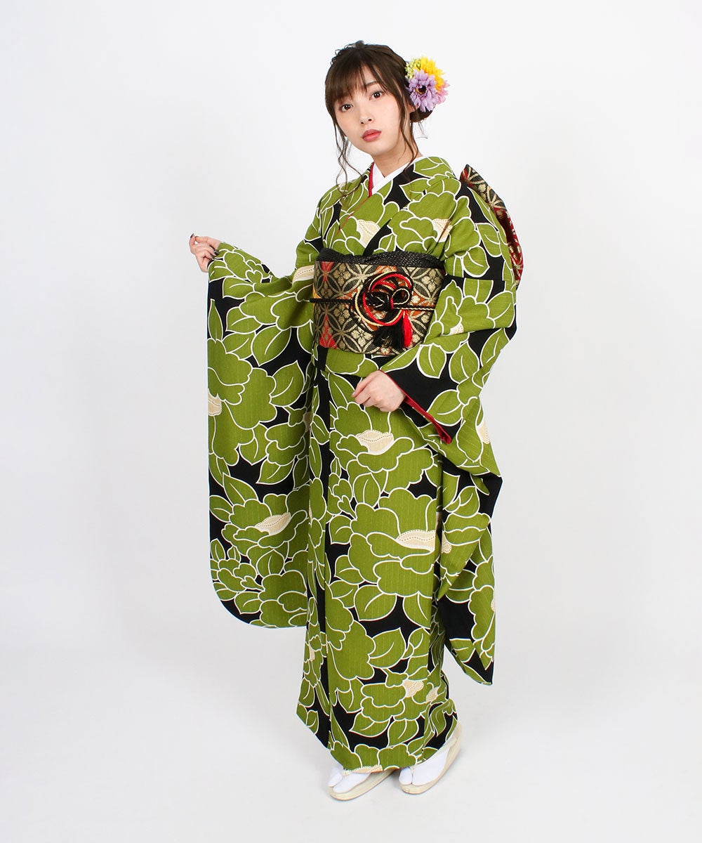 [レンタル] 【対応身長155-170cm】レンタル振袖フルセット-942の宅配レンタル - 4