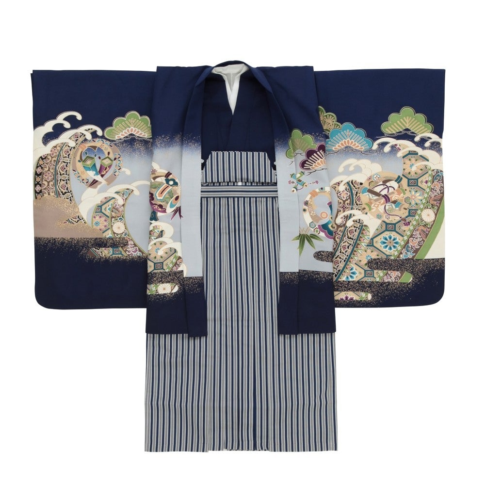 [レンタル] 七五三/節句 袴セット 5歳男の子 大波 鷹の宅配レンタル - 4