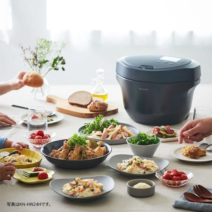 [レンタル] 【長期利用向け】シャープ ヘルシオ ホットクック KN-HW16H 2〜4人用 1.6L容量 ブラック - 9