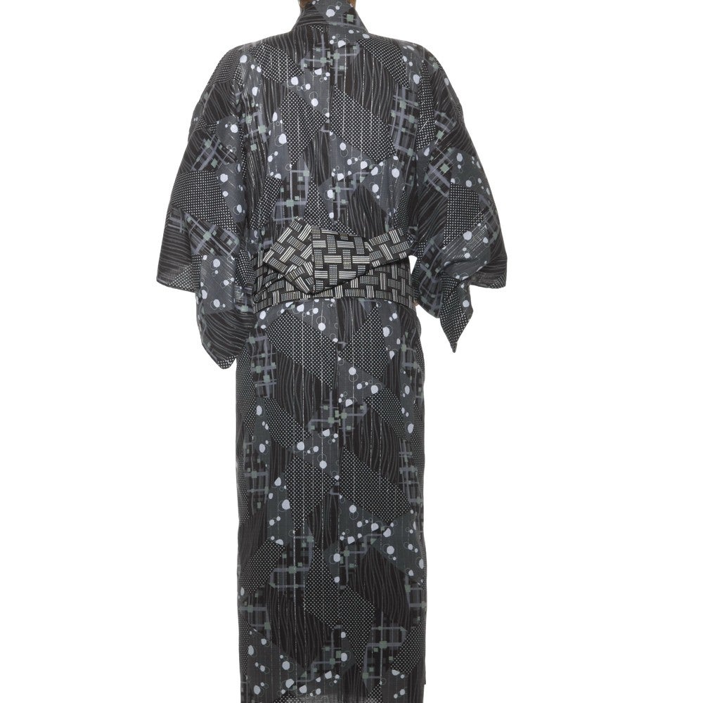 レンタル] リョウコ・キクチ(R.KIKUCHI) メンズ浴衣 フルセット 格子柄