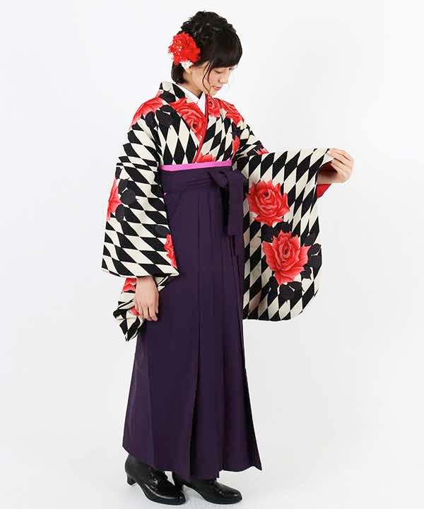 [レンタル] 【対応身長 157cm～165cm】卒業式 袴 レンタル フルセット 女性 袴セット-1434の宅配レンタル - 8