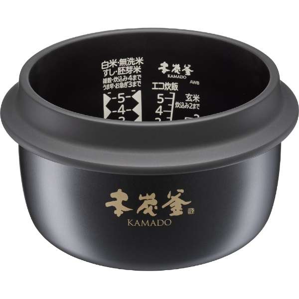 レンタル] [5.5合炊き] 三菱電機 本炭釜 KAMADO NJ-AWB10-B [黒曜] IH