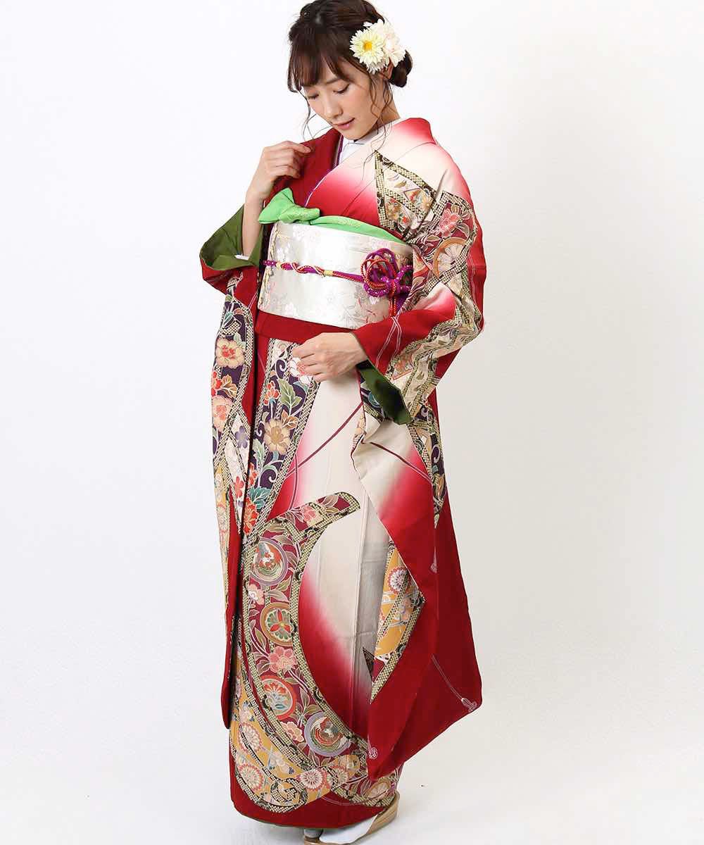 [レンタル] 【対応身長155-170cm】レンタル振袖フルセット-855の宅配レンタル - 3