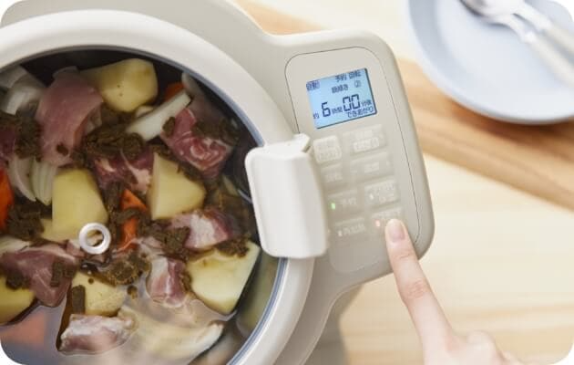 [レンタル] アイリスオーヤマ CHEFDRUM(シェフドラム) DAC-IB2-C 自動調理鍋 - 2