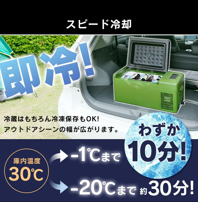 [レンタル] [20L]アイリスオーヤマ PCR-20U ポータブル車載冷蔵庫 - 6