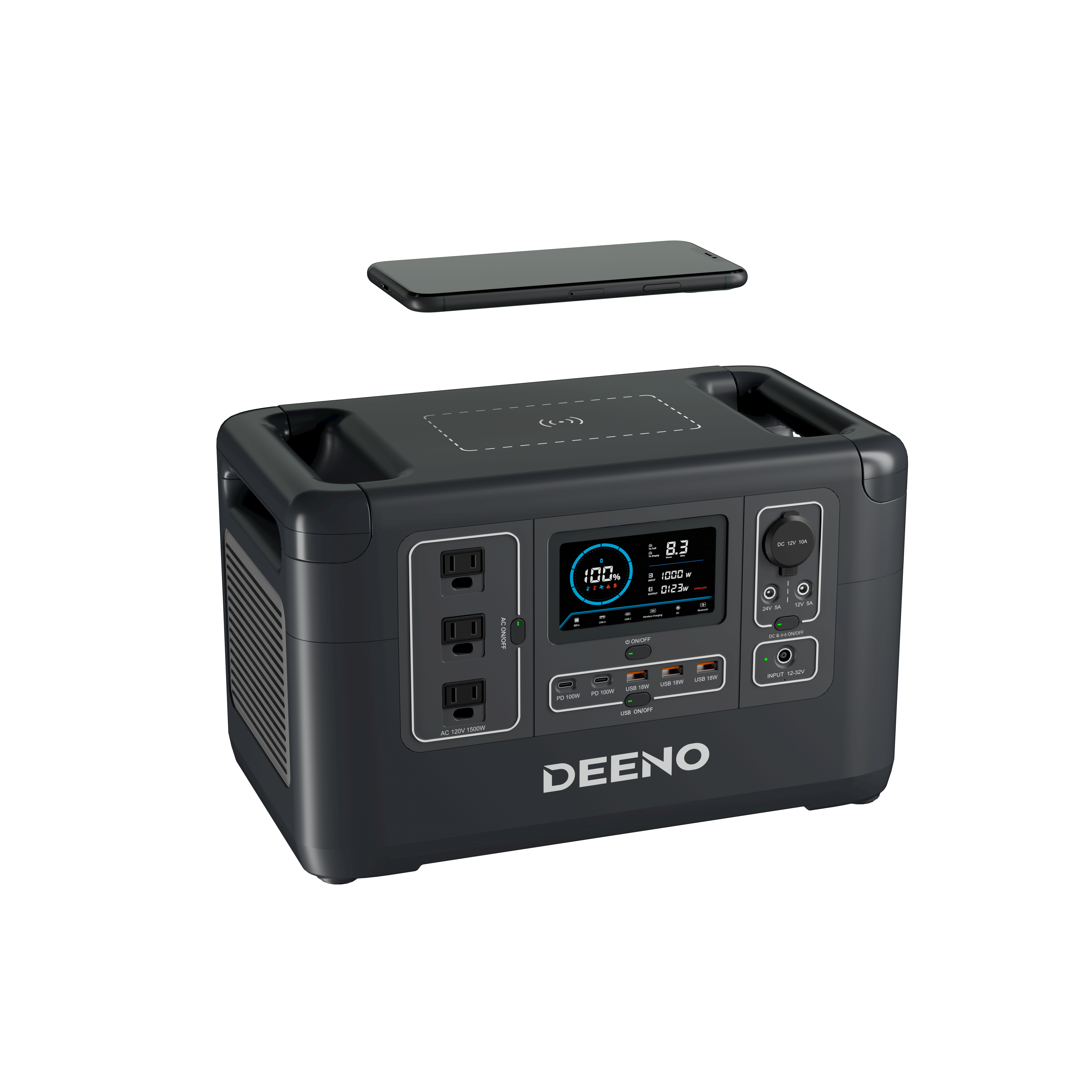 [レンタル] DEENO(ディーノ) X1500 ポータブル電源 (1,036Wh) - 2