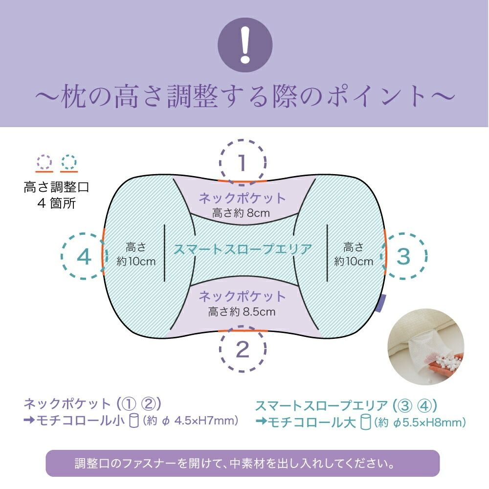 [レンタル] iiyume（良い夢） (専用カバー付き) 枕 - 5