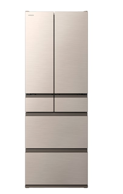 [レンタル] [500L][ファミリー向け][観音開き]日立 R-VWC50X 冷凍冷蔵庫 ライトゴールド - 2