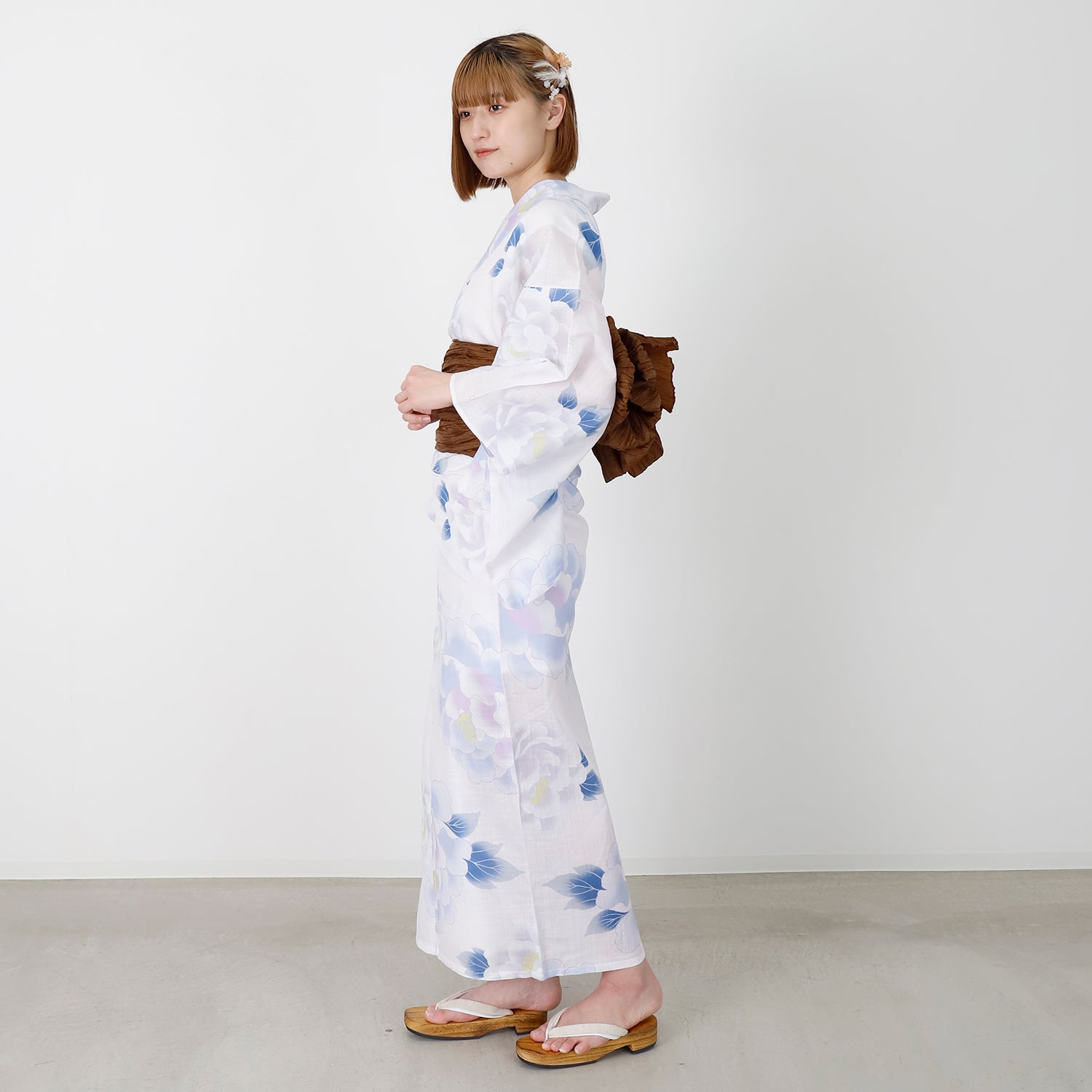 [レンタル] [2025新作]SION レディース浴衣 牡丹 フリーサイズの宅配レンタル - 4