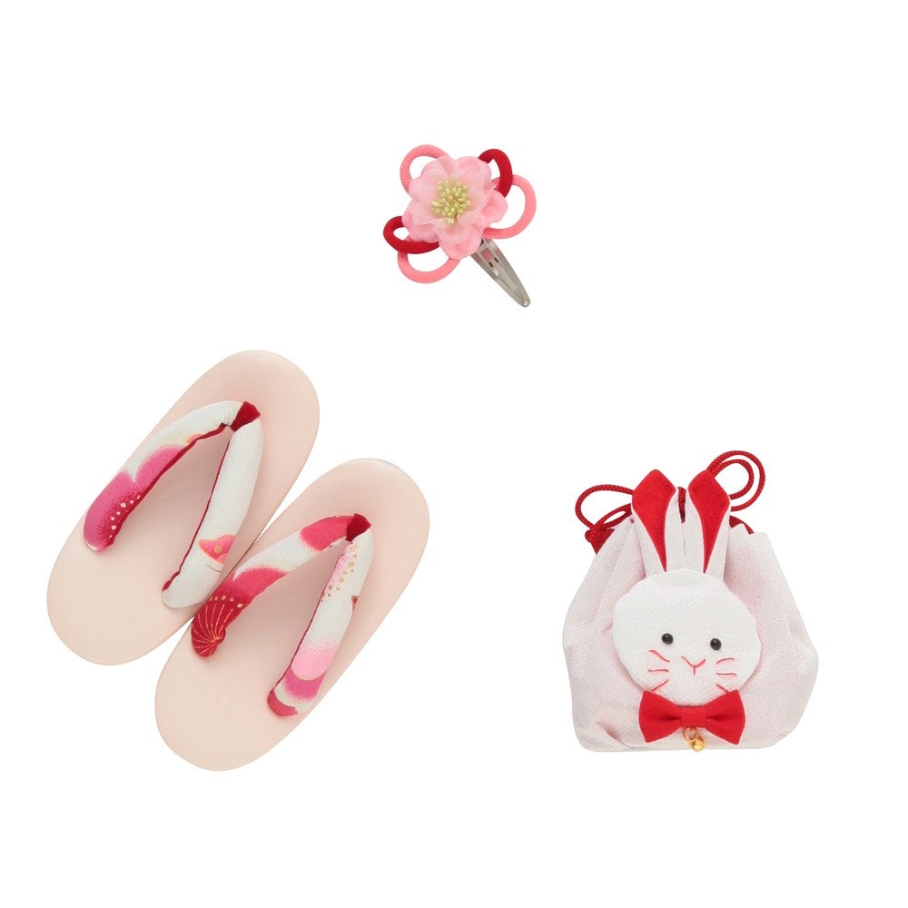 [レンタル] 七五三/節句 被布セット 3歳女の子 満開の花々の宅配レンタル - 4