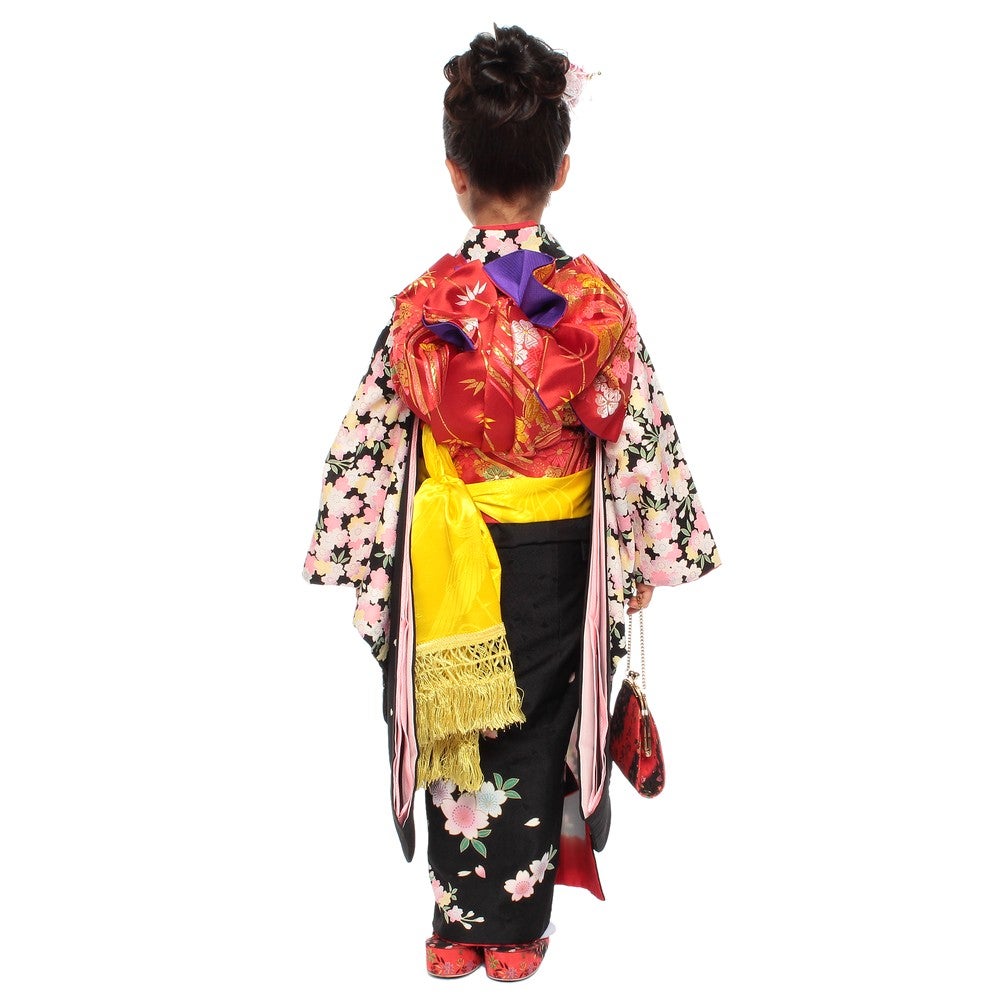 七五三/節句 着物セット 7歳女の子 満開桜 華麗