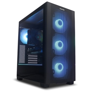 フロンティア(FRONTIER) FRGHLB550/58X3D ゲーミングデスクトップパソコン 本体 斜め ブラック - 3