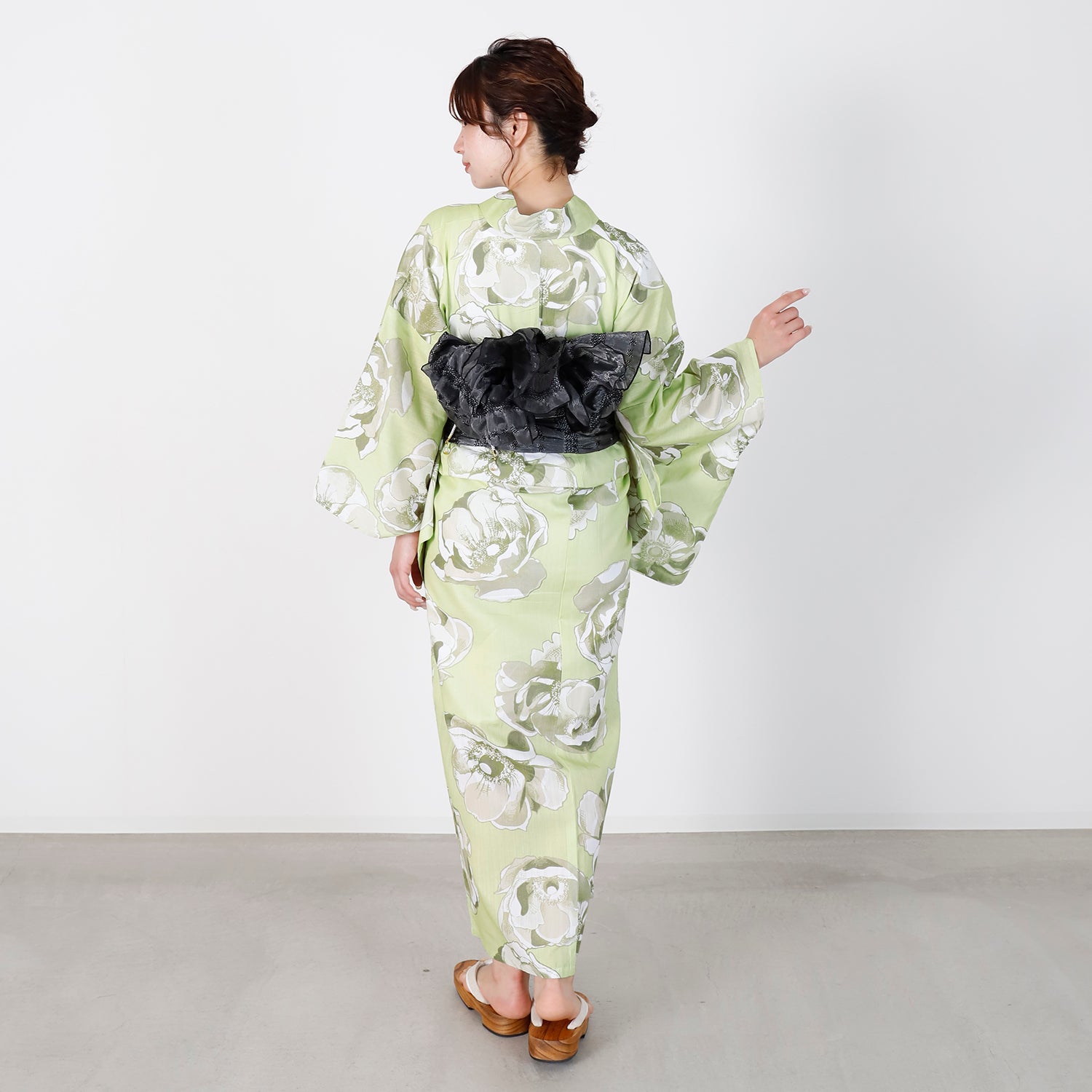 [レンタル] [2025新作]SION レディース浴衣 椿 フリーサイズの宅配レンタル - 5