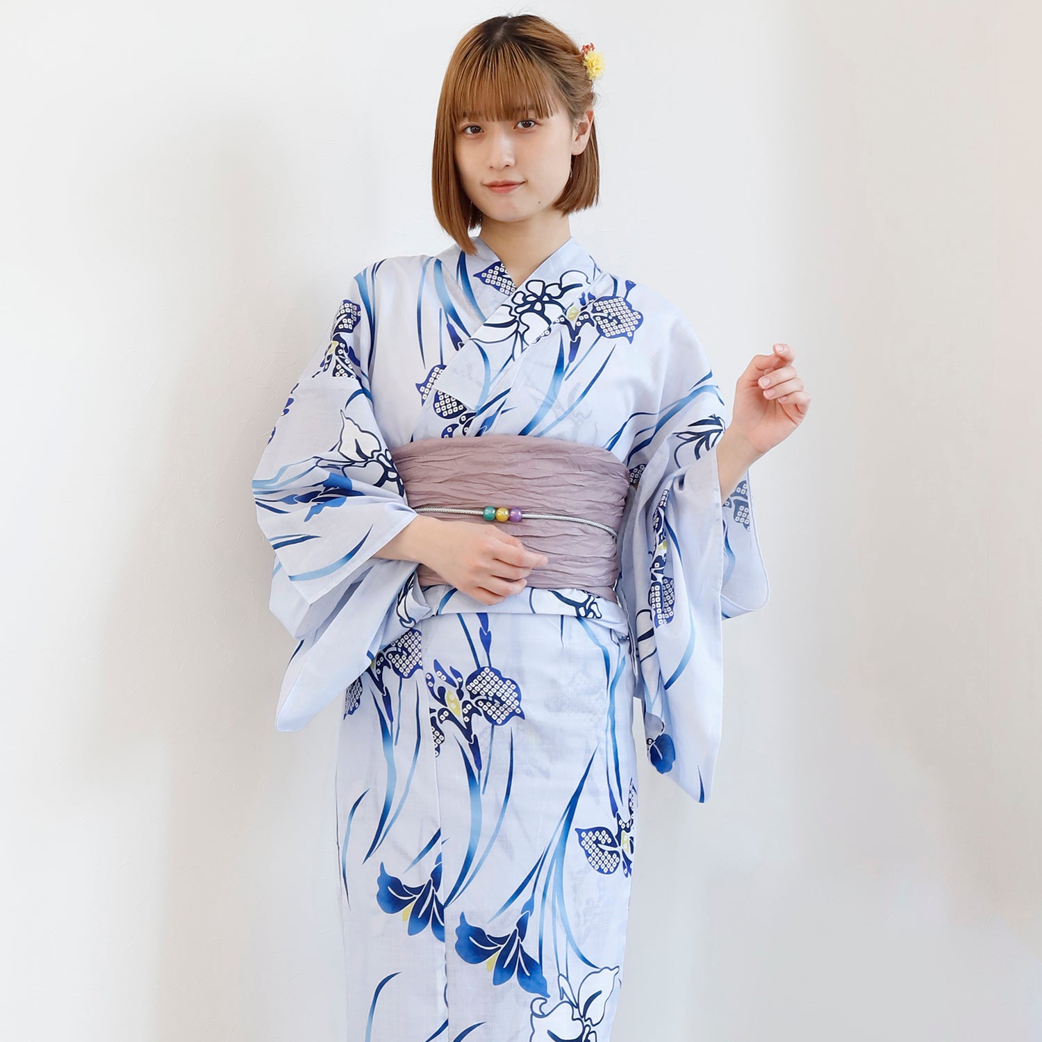 [レンタル] [2025新作]SION レディース浴衣 菖蒲 フリーサイズ