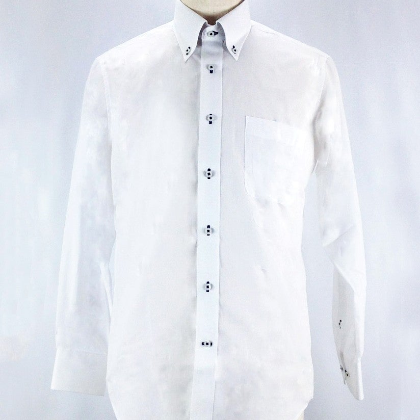 [レンタル] アダム＆イブ メンズワイシャツ 長袖 白 無地 (Mサイズ / Lサイズ / LLサイズ)の宅配レンタル - 5