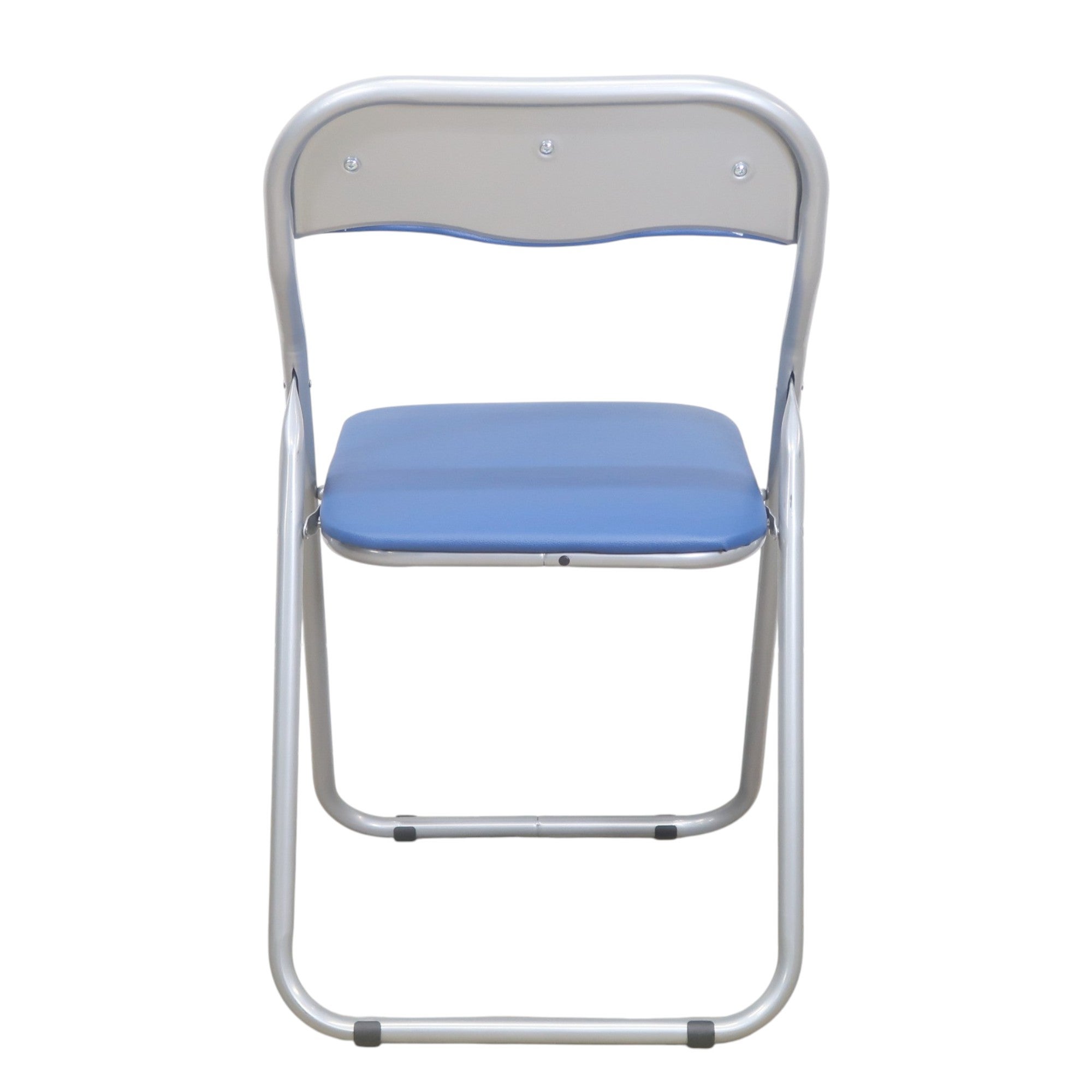 [レンタル] 【6個セット】折り畳み椅子 パイプ椅子 多目的・ミーティングチェア ブルー KC-1000 - 5