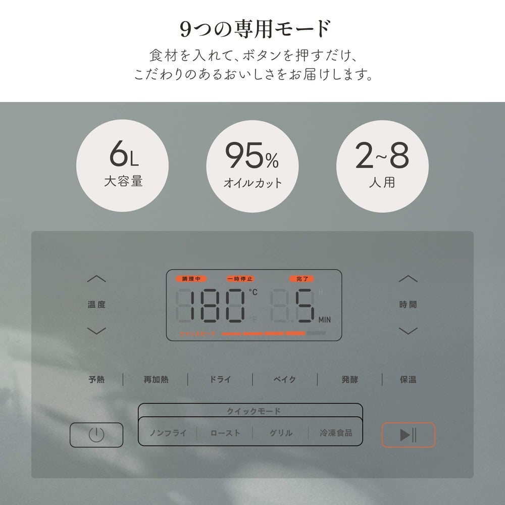 [レンタル] Vesync(ウィーシンク) COSORI コソリ TurboBlaze 6.0L ノンフライヤー - 11
