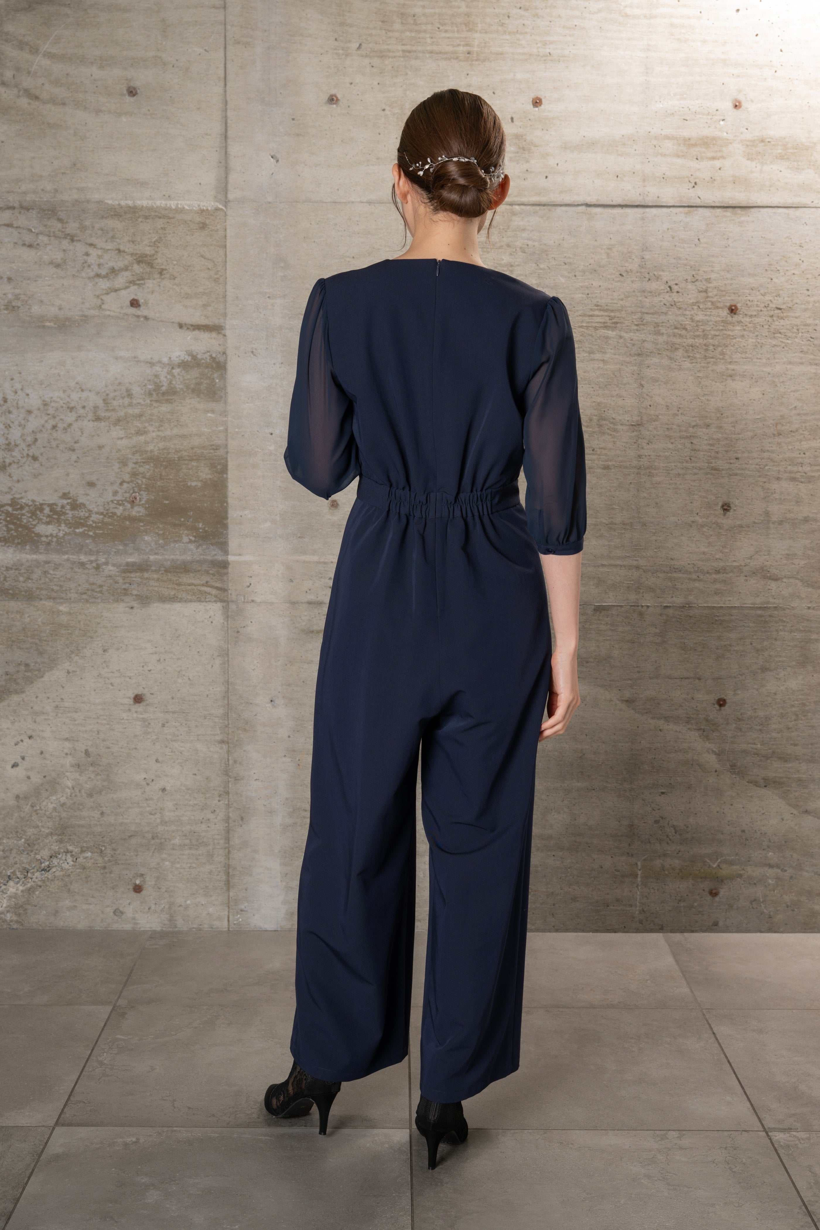 [レンタル] BELINDA DE CAPRIS カシュクール袖シフォンオールインワン パンツドレスの宅配レンタル - 6