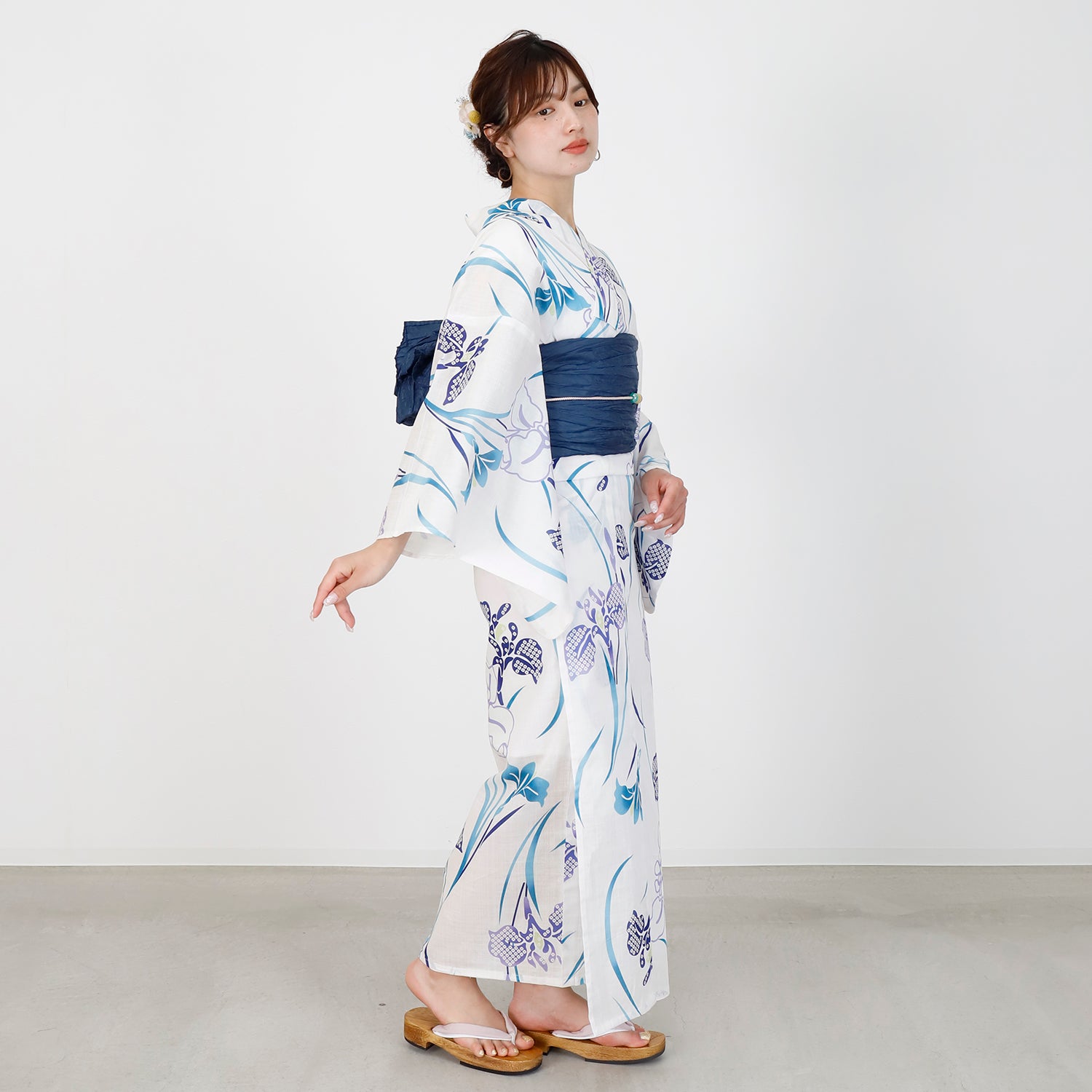[レンタル] [2025新作]SION レディース浴衣 菖蒲 フリーサイズの宅配レンタル - 4