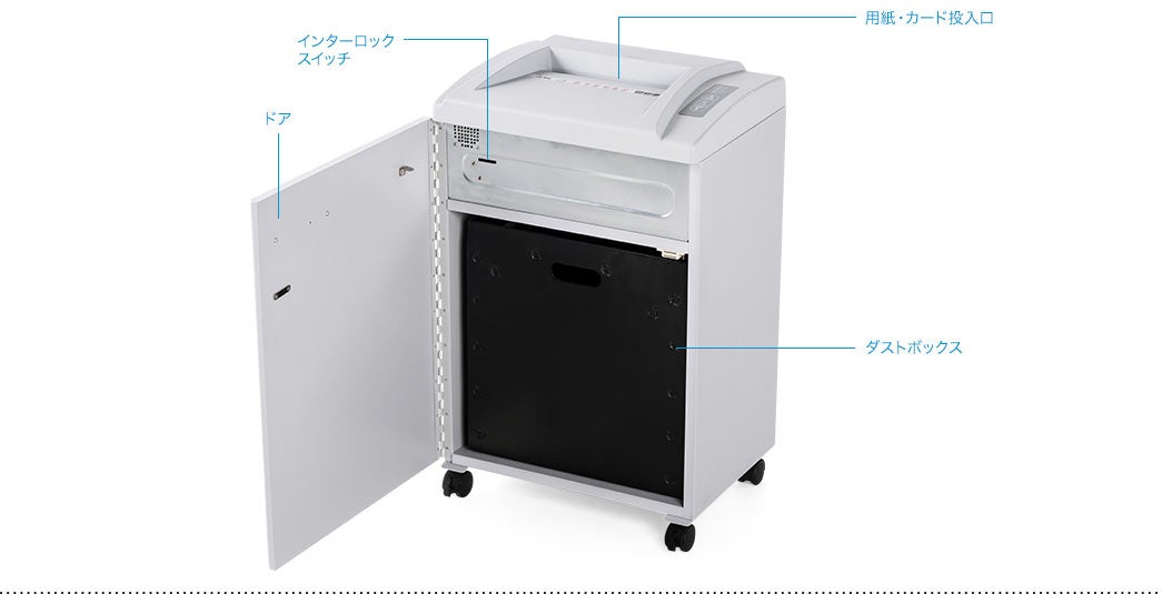 [レンタル] サンワサプライ 業務用電動シュレッダー 400-PSD029 - 2