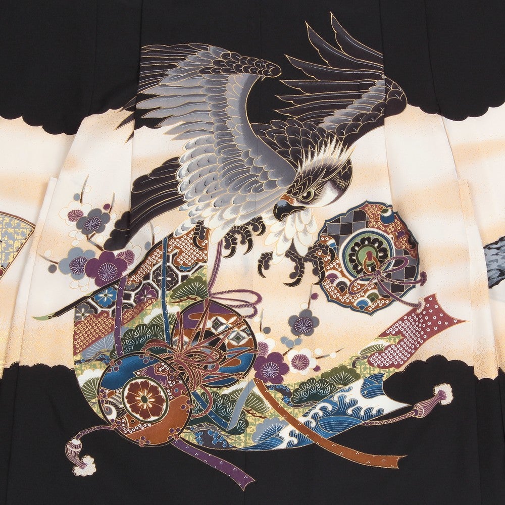 七五三/節句 袴セット 5歳 男の子 鷹 鼓