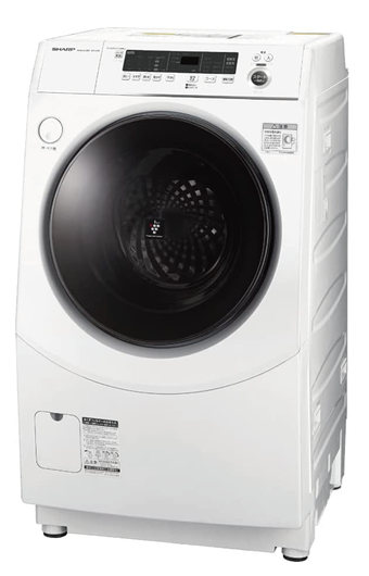 [レンタル] SHARP (シャープ)【左開き】洗濯10kg/乾燥6kg ドラム式洗濯乾燥機 ES-H10F-WL ホワイト - 2