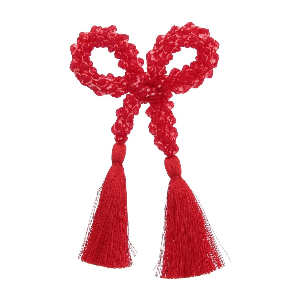 [レンタル] 七五三/節句 正絹 和装髪飾り ちんころ房付 かのこ 2点セット (ピンク)の宅配レンタル - 2