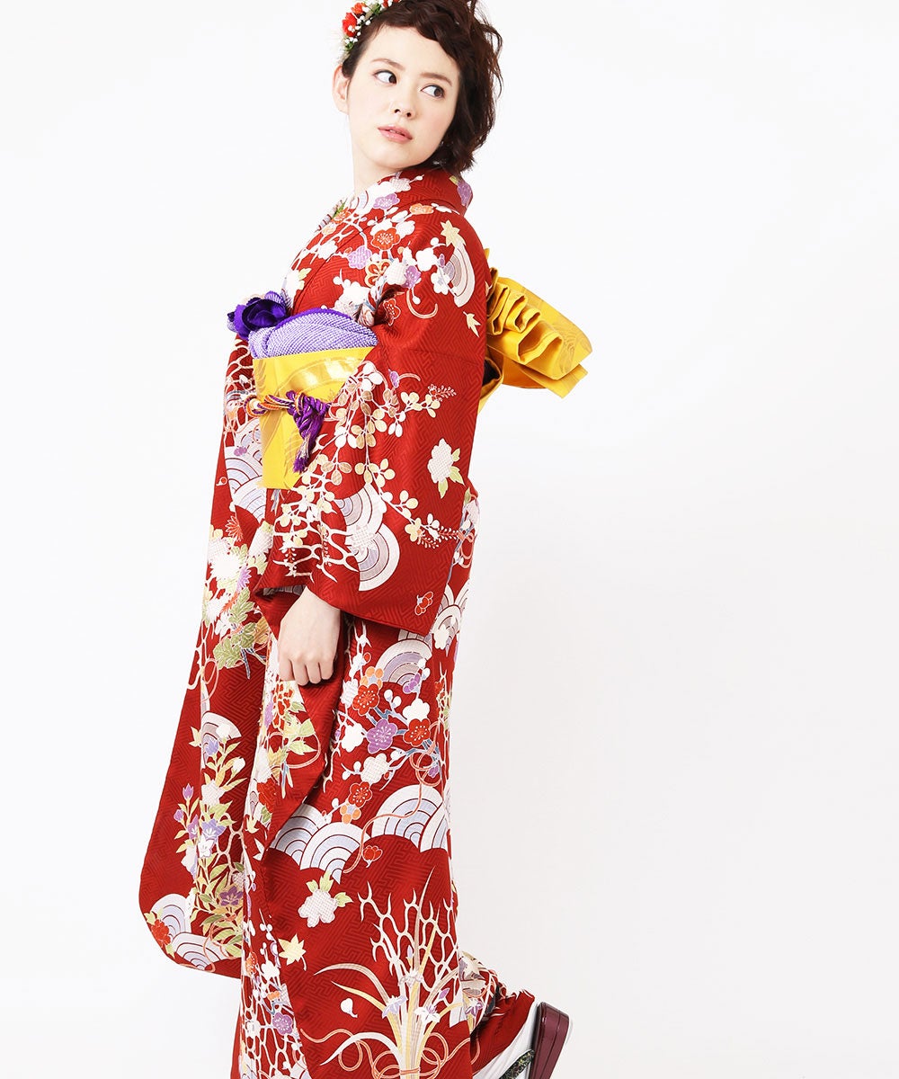 [レンタル] 【対応身長155-170cm】レンタル振袖フルセット-114の宅配レンタル - 7