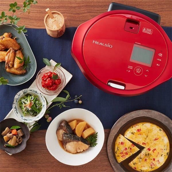 [レンタル] 【長期利用向け】シャープ ヘルシオ ホットクック KN-HW24G 2〜6人用 2.4L容量 ブラック - 7