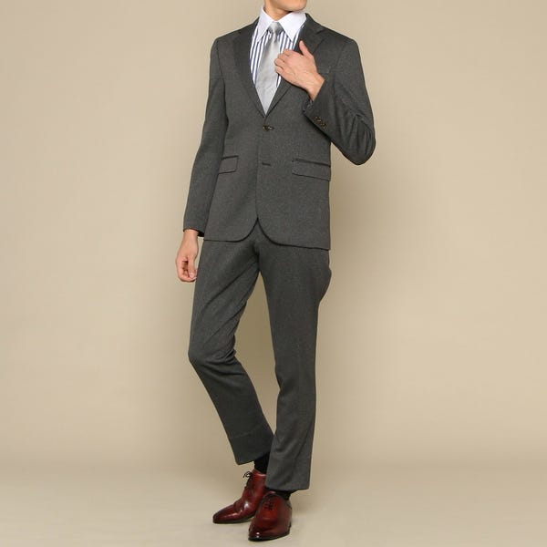 [レンタル] ビームス メンズスーツ2点セット(ジャケット+パンツ) グレー Mサイズ