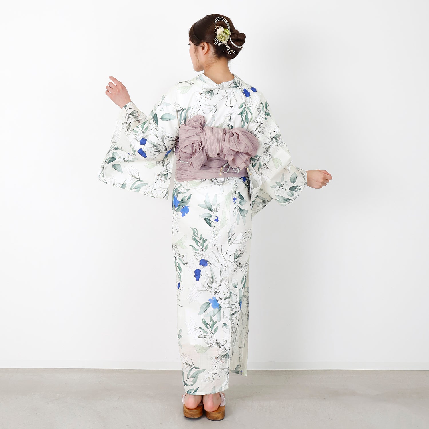 [レンタル] [2025新作]SION レディース浴衣 花柄 フリーサイズの宅配レンタル - 5