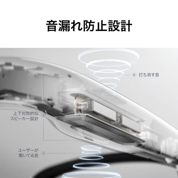 [レンタル] HUAWEI Eyewear 2 シルバー スピーカー内蔵アイウェア ウェリントン型ハーフリム LFT-G00 - 5