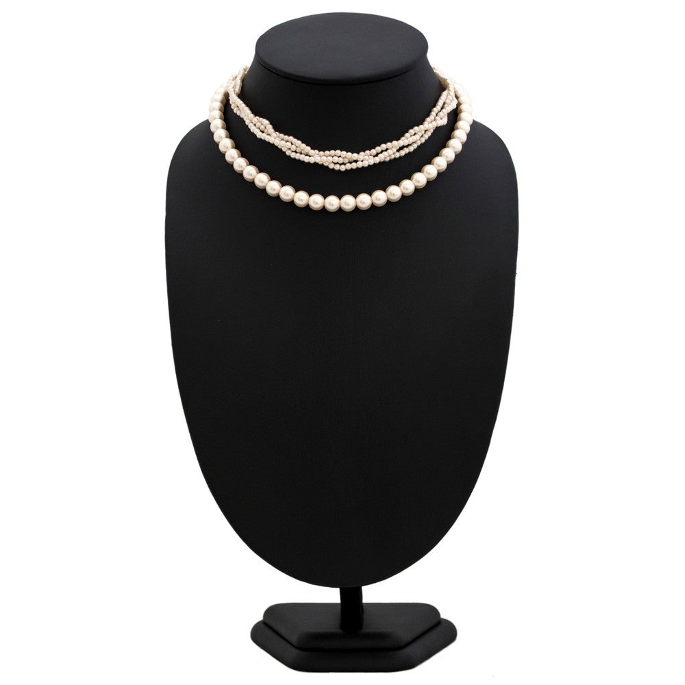 [レンタル] 大小4連パールネックレス 花形モチーフの宅配レンタル - 3