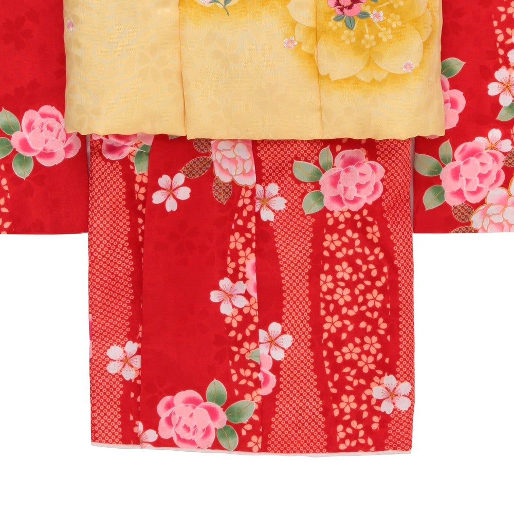 [レンタル] 七五三/節句 被布セット 3歳女の子 被布セット 大牡丹 川柳の宅配レンタル - 3