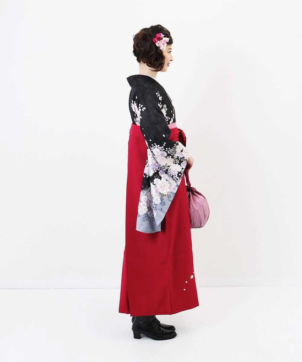 [レンタル] 【対応身長157cm～165cm】卒業式 袴 レンタル フルセット 女性 袴セット-828の宅配レンタル - 7