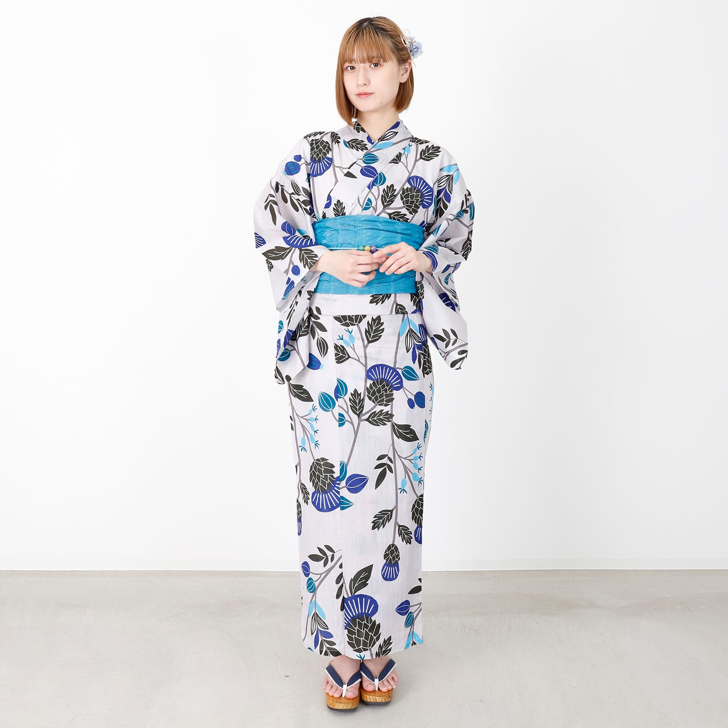 [レンタル] [2025新作]SION レディース浴衣 花柄 フリーサイズの宅配レンタル - 3