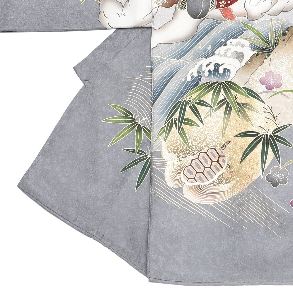 [レンタル] 男の子 お宮参り 産着レンタル6点フルセット 正絹 武将 松の宅配レンタル - 2