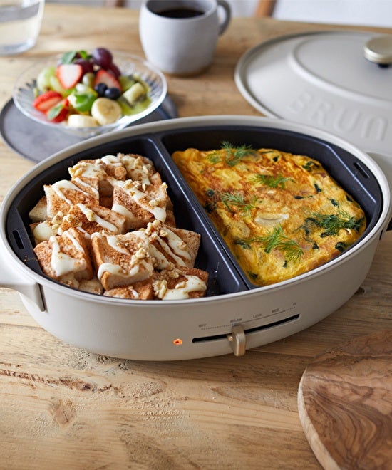 [レンタル] ブルーノ オーバルホットプレート用ハーフプレート - 5