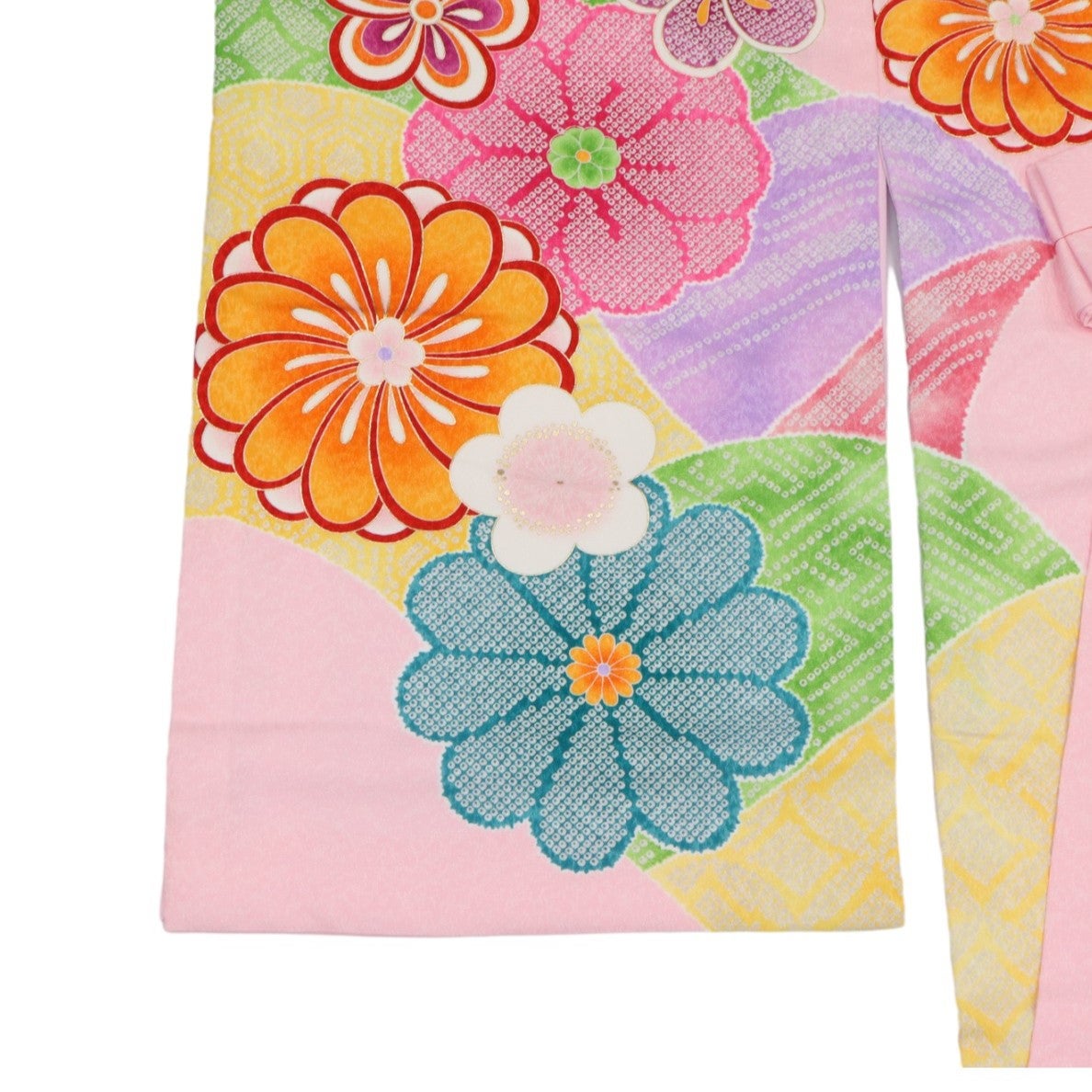 [レンタル] 女の子 お宮参り 産着レンタル6点フルセット 疋田に鞠 ピンクの宅配レンタル - 2