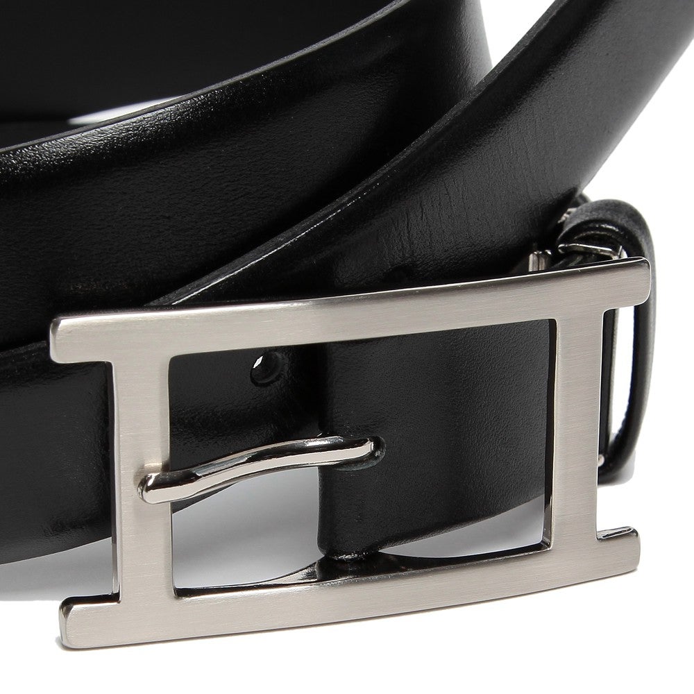 [レンタル] メンズ 本革 黒ベルト H型バックル 長さを選べる3サイズ(S/M/L)の宅配レンタル - 2