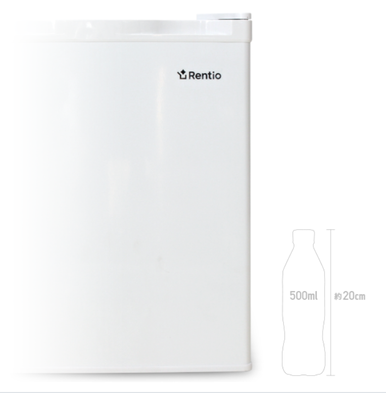 [レンタル] [フローズンエコノミー協会 会員様限定特典] レンティオ 小型冷凍庫 32L 1ドア RN-FZ32 - 8