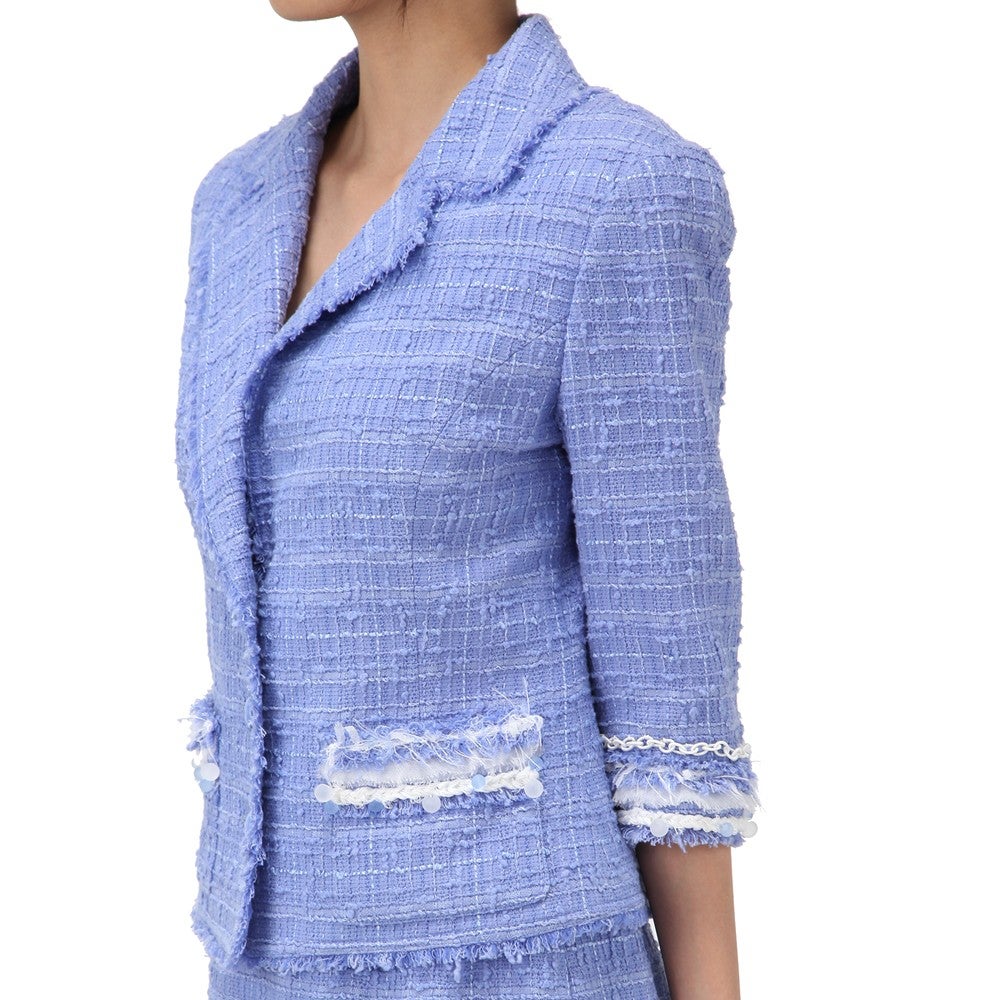 [レンタル] ルネ セレモニースーツ2点セット(ジャケット+スカート) ベージュ / ブルー / グレー / ホワイト / オレンジ / ネイビー / ピンクの宅配レンタル - 9