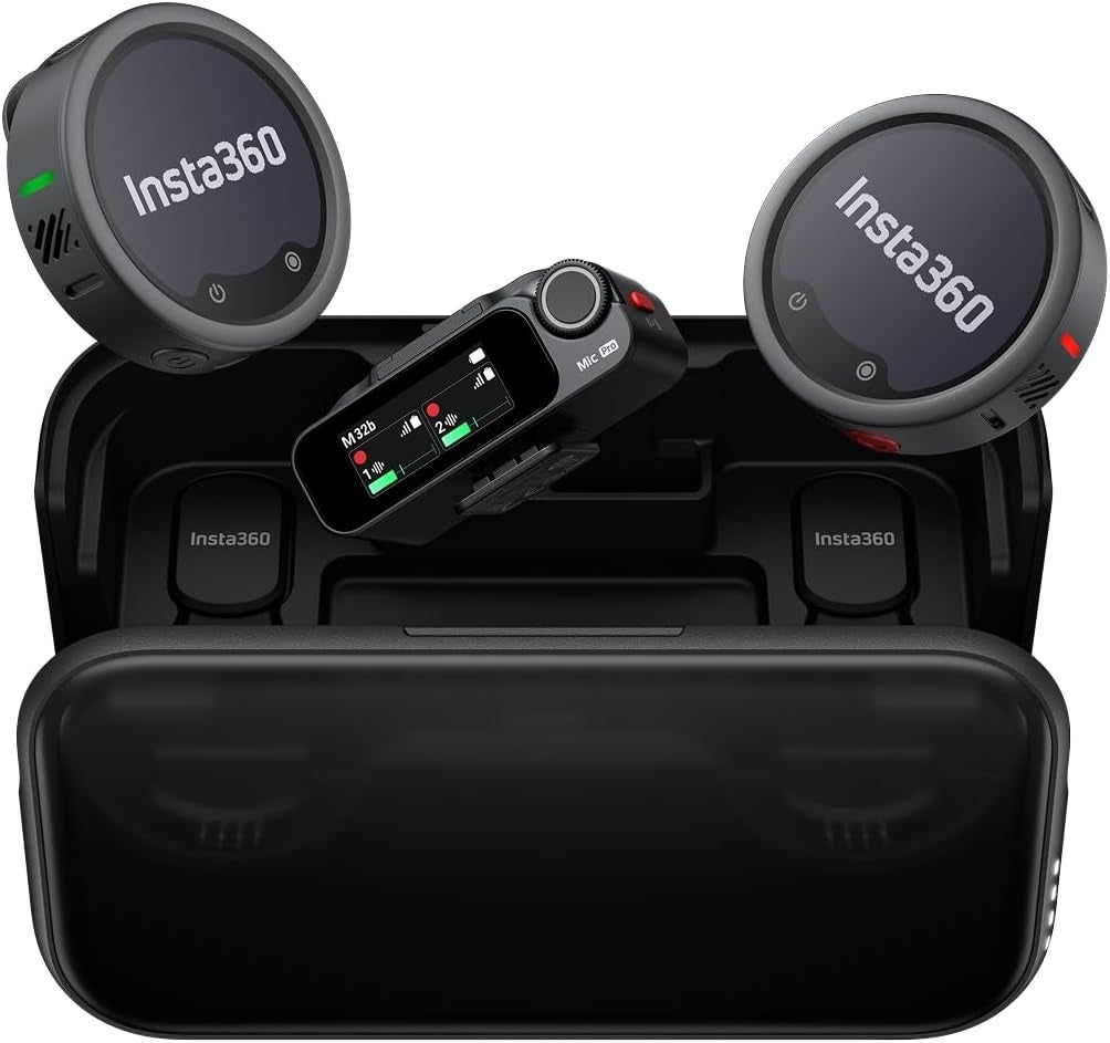[レンタル] Insta360 Mic Pro ワイヤレスマイク( 2 送信機 + 1 受信機 )